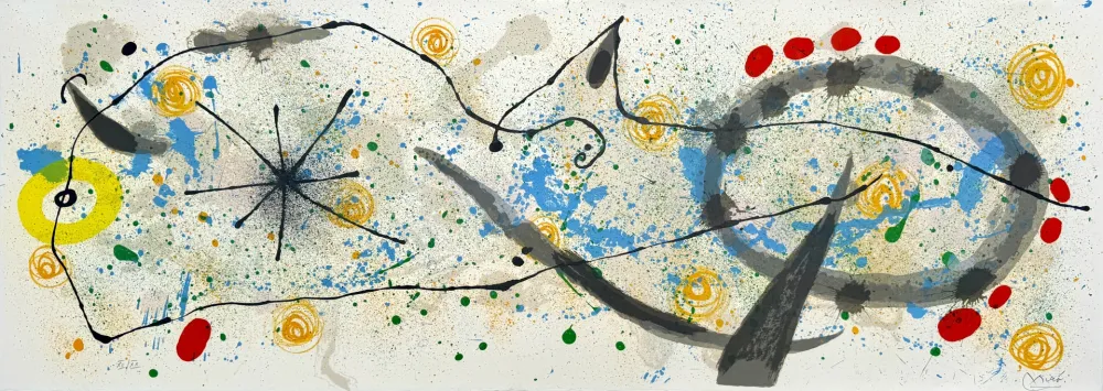 リトグラフ Miró - Le Lézard aux plumes d'or