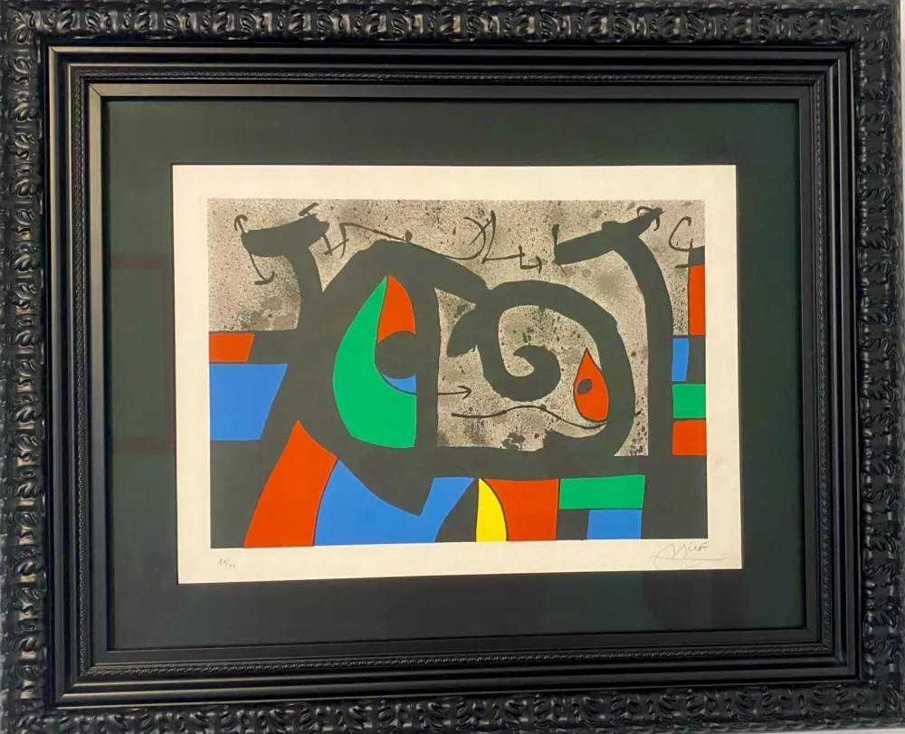 リトグラフ Miró - Le lezard aux plumes d´or