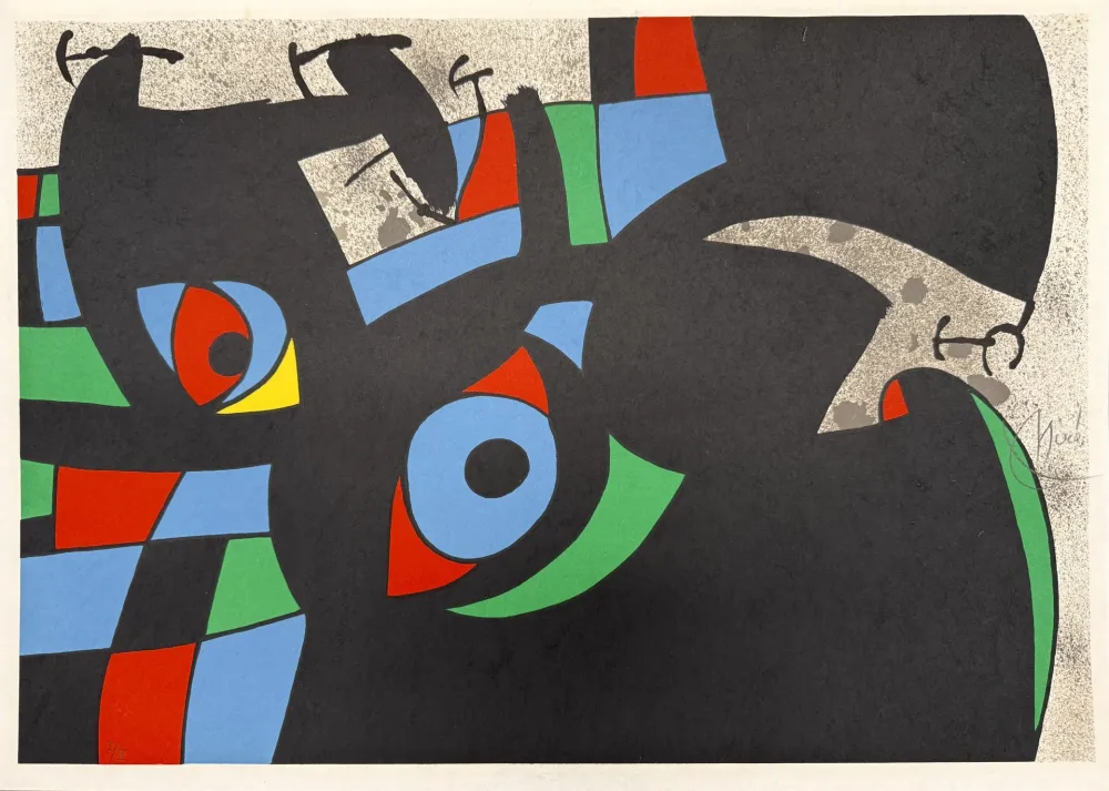 リトグラフ Miró - Le Lézard aux Plumes d’Or (one plate)