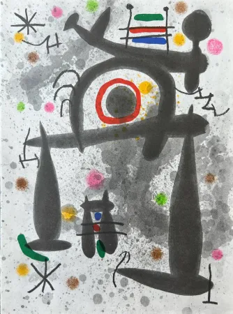 リトグラフ Miró - Le Miroir de l'Homme par les Betes