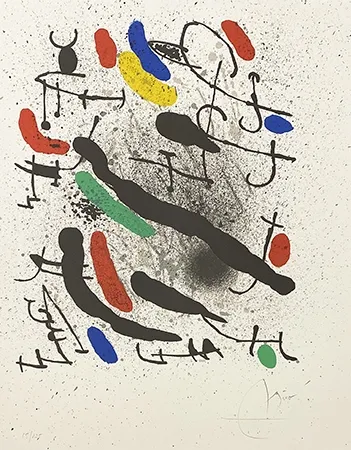 リトグラフ Miró - Liberté des libertés