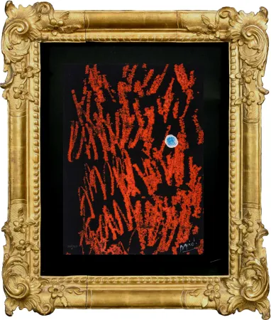 彫版 Miró - Liberté des Libertés (GRavure with drawing)