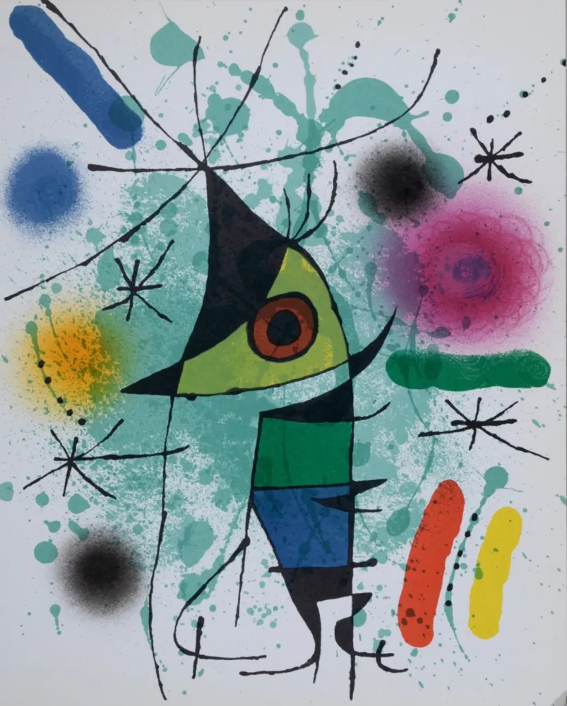 リトグラフ Miró - Litografia original XI