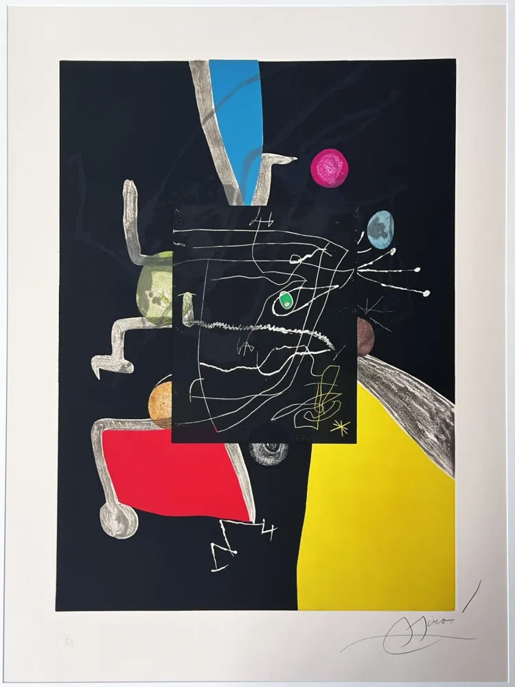 エッチングと　アクチアント Miró - Llibre dels sis sentits (Books of th six senses) 