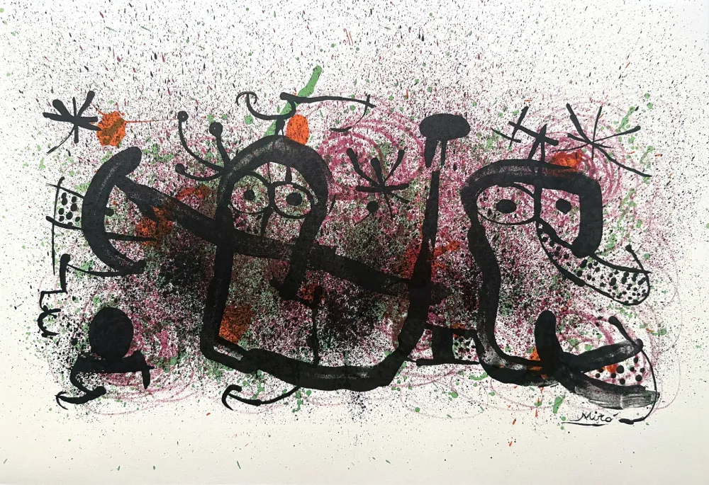 リトグラフ Miró - Ma de Proverbis