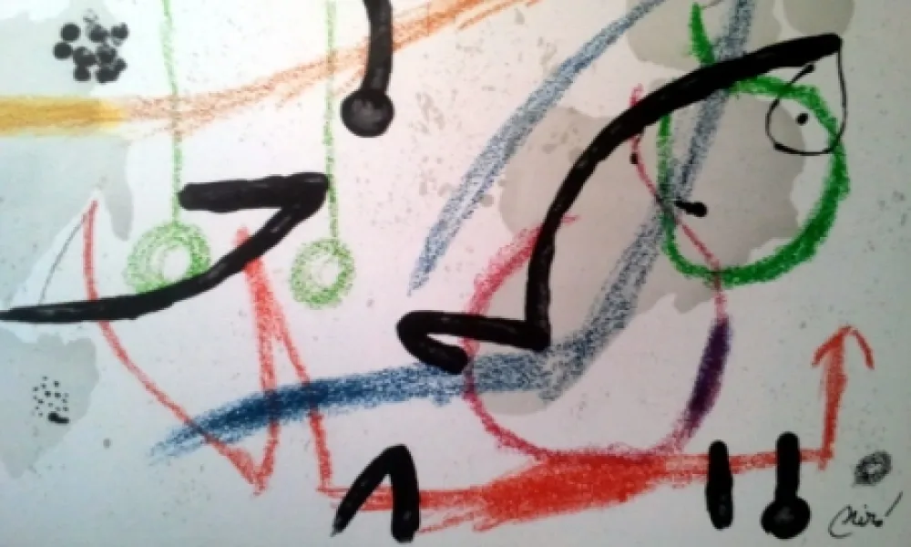 リトグラフ Miró - MARAVILLAS CON VARIACIONES ACROSTICAS