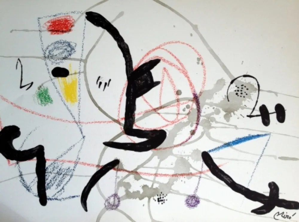 リトグラフ Miró - MARAVILLAS CON VARIACIONES ACROSTICAS