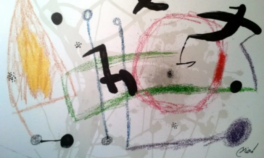 リトグラフ Miró - MARAVILLAS CON VARIACIONES ACROSTICAS
