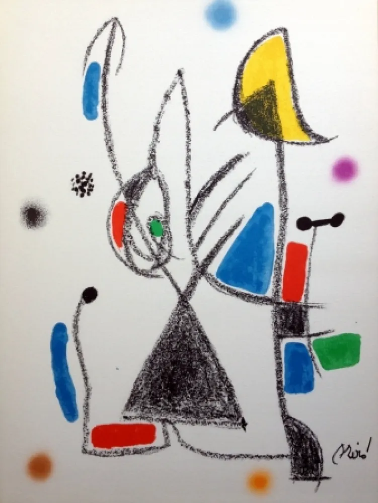 リトグラフ Miró - MARAVILLAS CON VARIACIONES ACROSTICAS