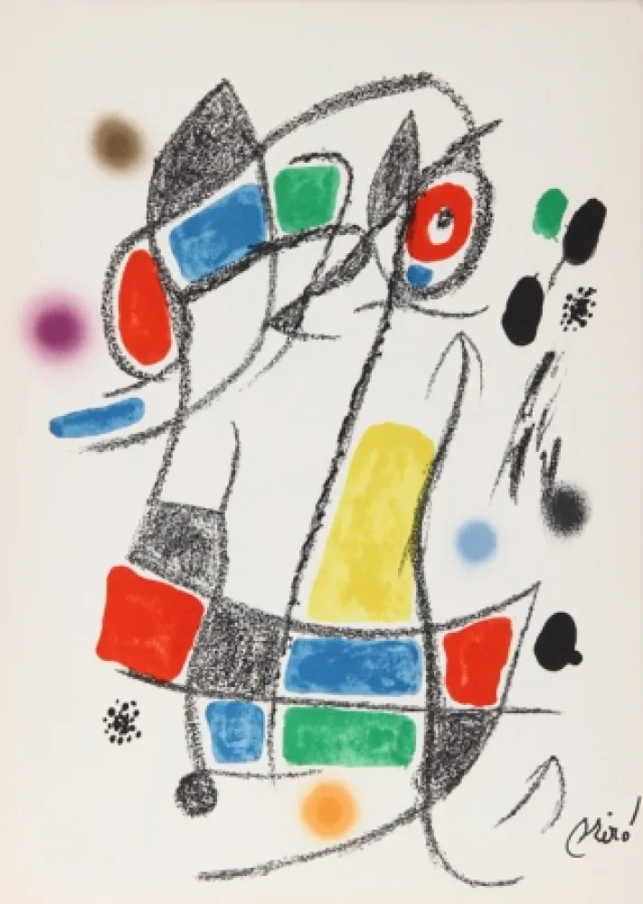 リトグラフ Miró - Maravillas con Variaciones Acrosticas en el jardin de Miro (Number 3)