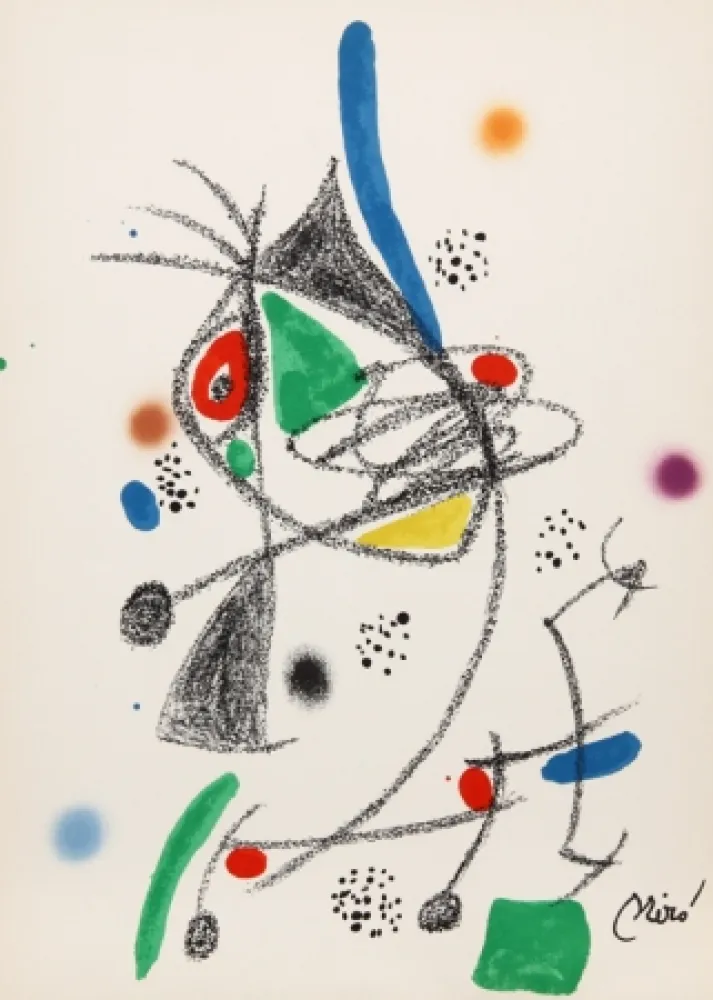 リトグラフ Miró - Maravillas con Variaciones Acrosticas en el jardin de Miro (Number 6)