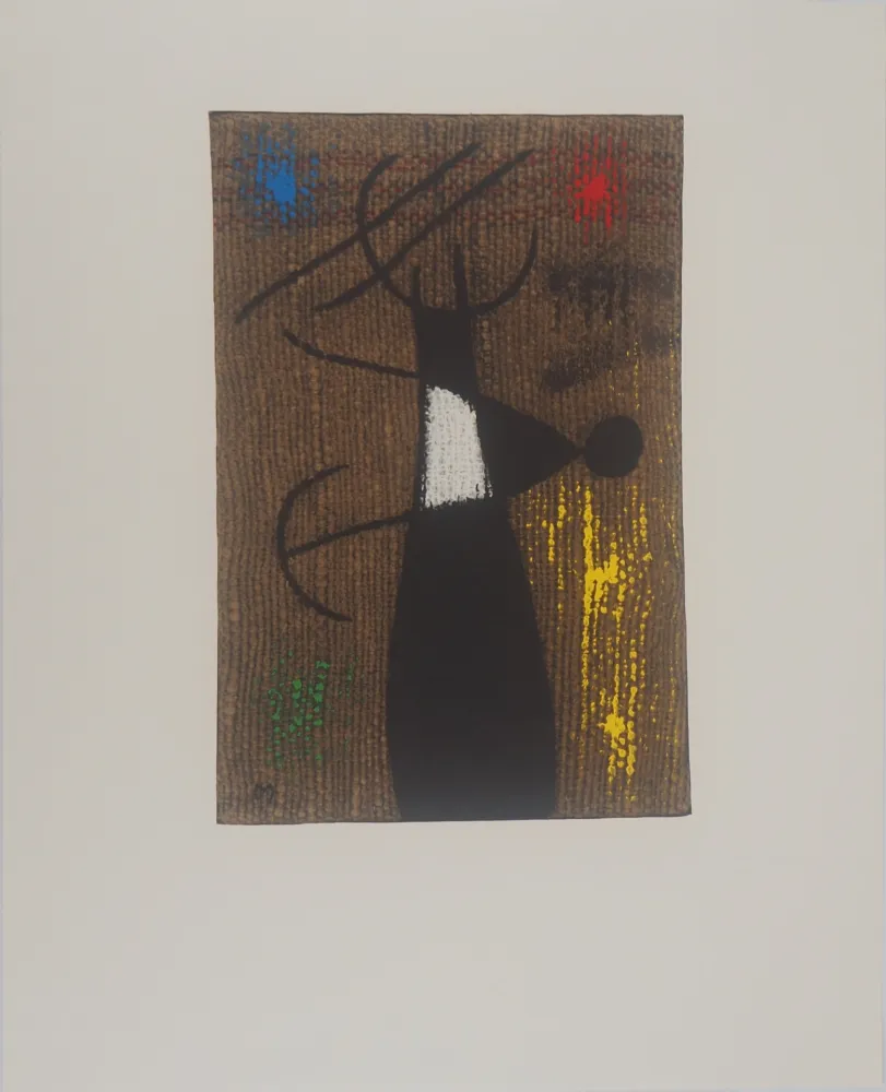 リトグラフ Miró - Maternité, Femme et enfant