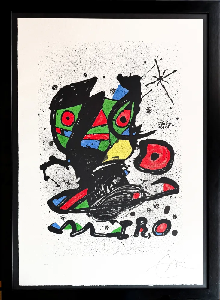 リトグラフ Miró - ‘Mirò’ exhibition at the Galeria Maeght, Barcelona