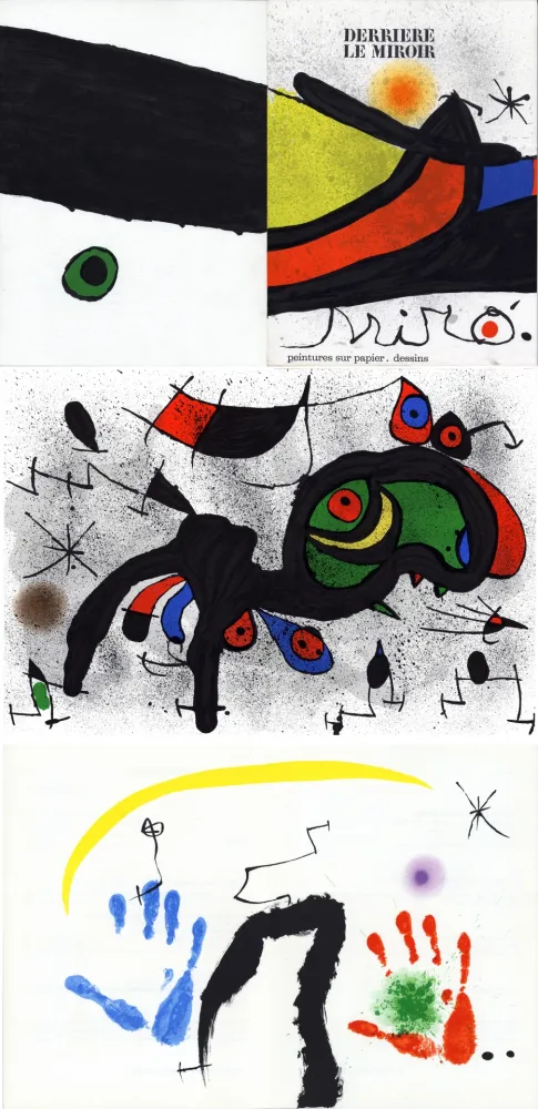 挿絵入り本 Miró - MIRO. PEINTURES SUR PAPIER, DESSINS. DERRIÈRE LE MIROIR N°193-194. Novembre 1971.