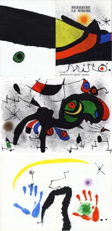 挿絵入り本 Miró - MIRO. PEINTURES SUR PAPIER, DESSINS. DERRIÈRE LE MIROIR N°193-194. Novembre 1971.