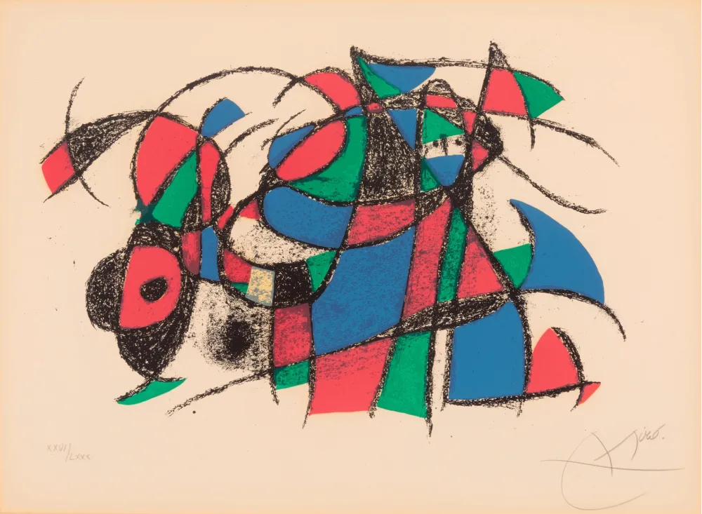 多数の Miró - One plate, from Joan Miró Lithographe II