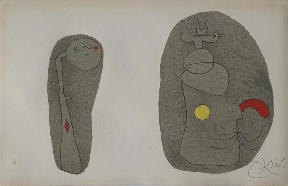 リトグラフ Miró - Pl.11 from L'enfance d'Ubu