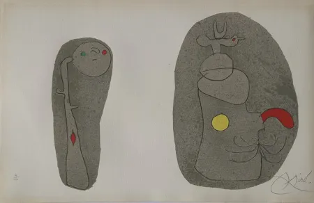 リトグラフ Miró - Pl.11 from L'enfance d'Ubu