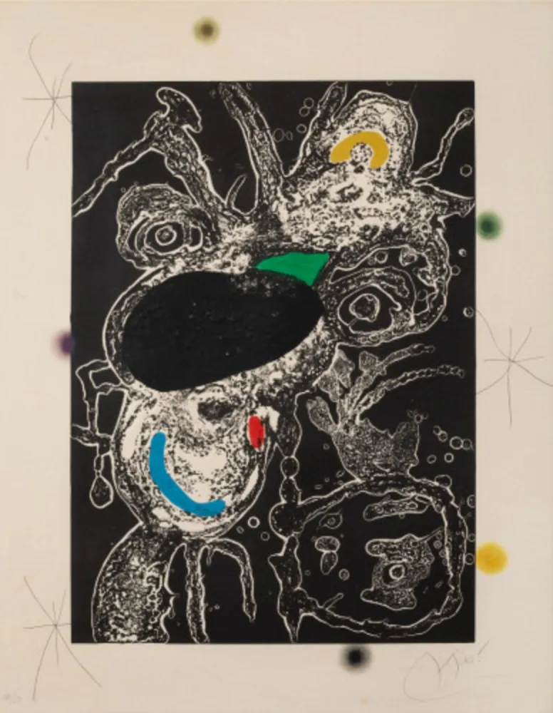 エッチングと　アクチアント Miró - Plate III from Espriu-Miró