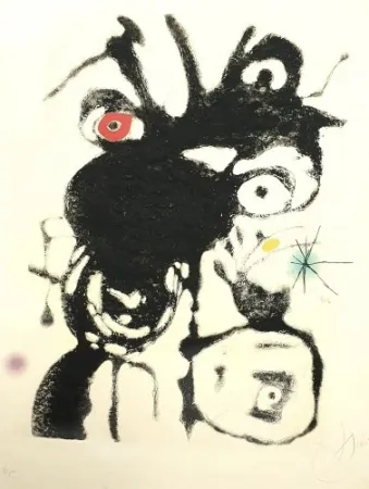彫版 Miró - Plate IV from Espriu