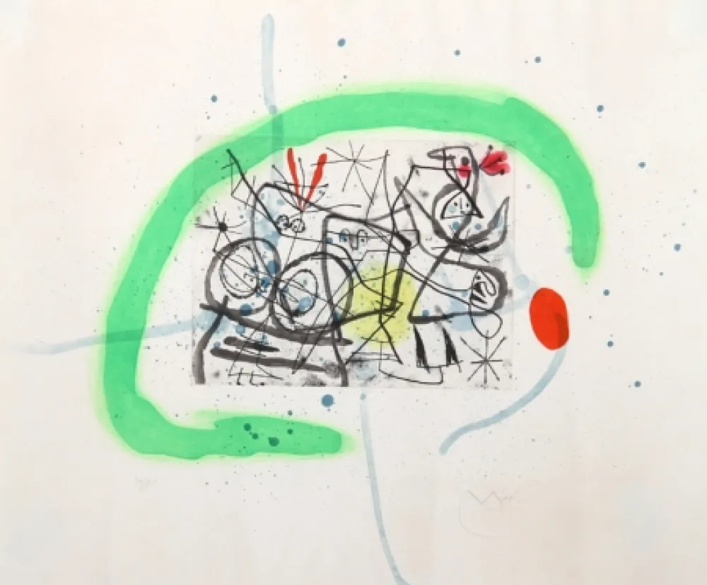 アクチアント Miró - Preparatifs d'Oiseau IV