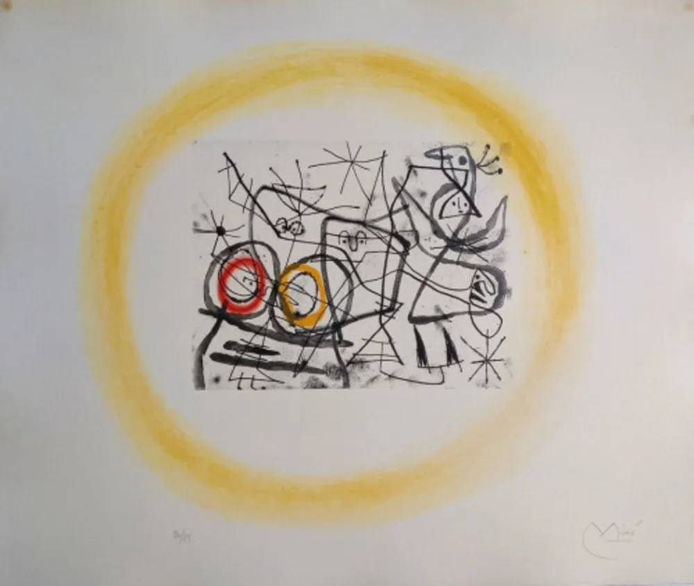 アクチアント Miró - Préparatifs D'Oiseaux II