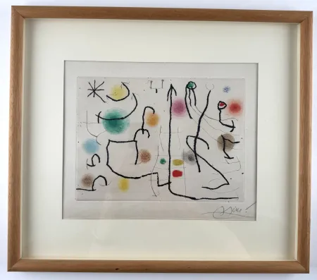エッチング Miró - Rogelio Lacourière Pêcheur de cuivres 