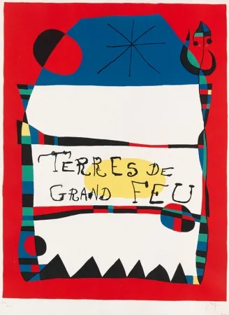 リトグラフ Miró - Terres de grand feu, 1956