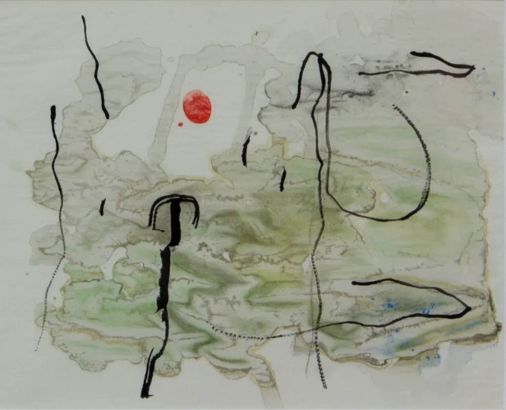 リトグラフ Miró - TRACE SUR L'EAU