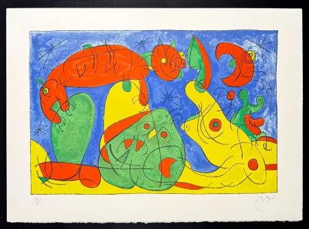 リトグラフ Miró - Ubu Rey (Ubu Roy)