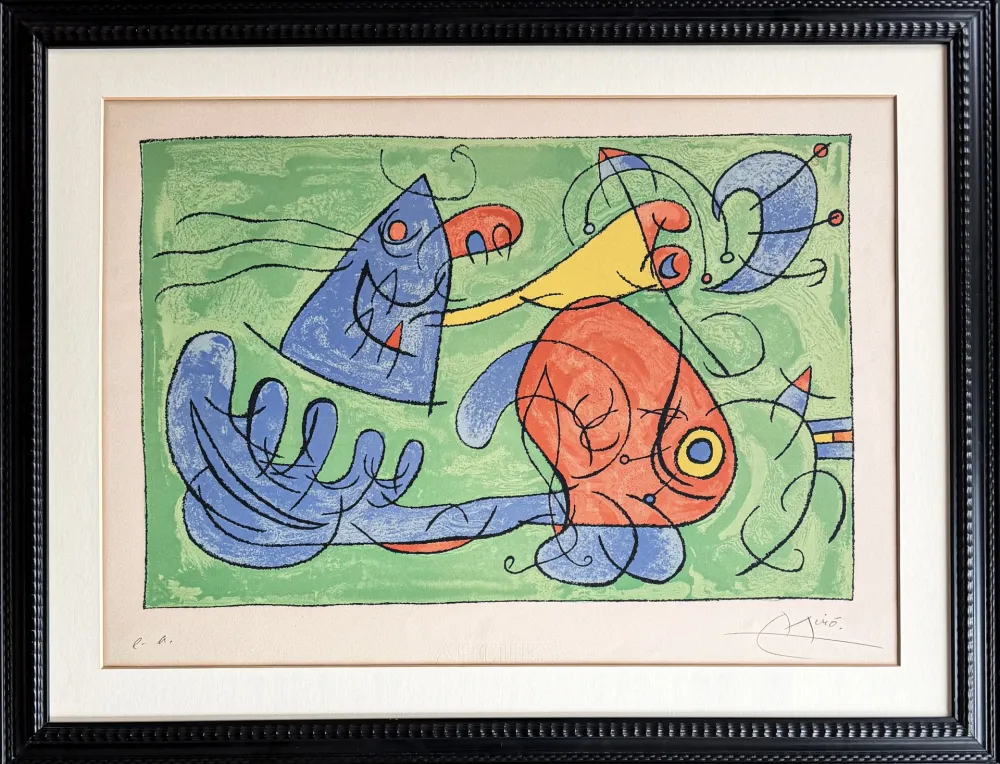 リトグラフ Miró - UBU ROI