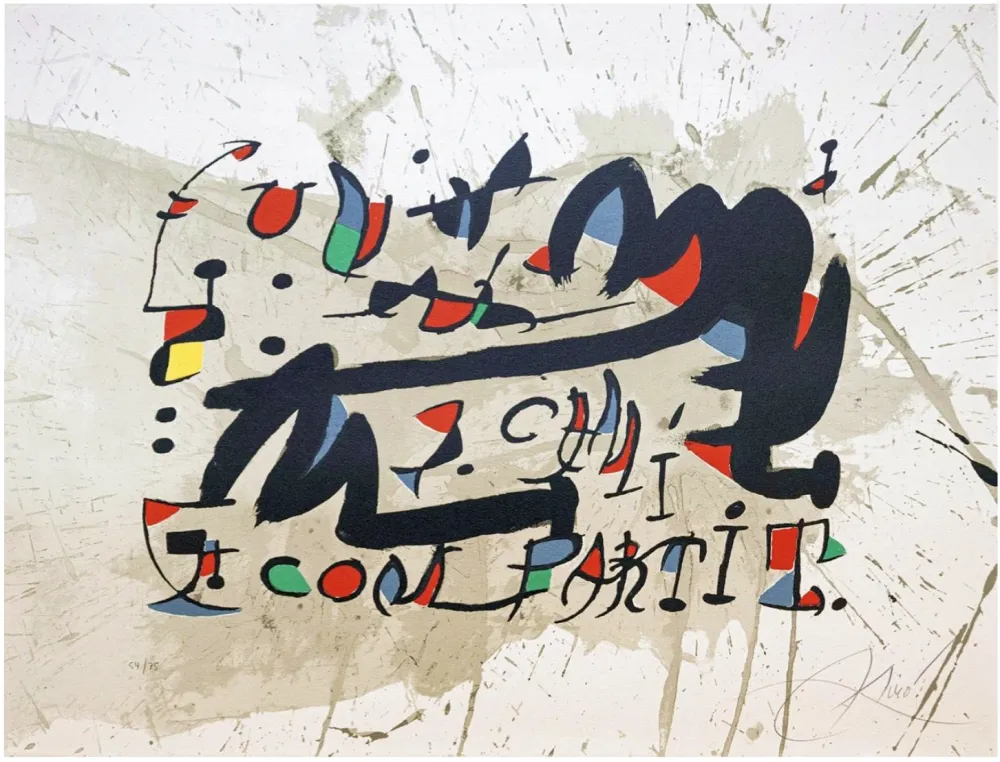 リトグラフ Miró - Un Cami Compartit