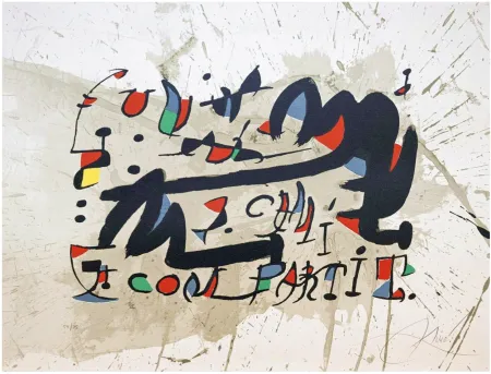 リトグラフ Miró - Un Cami Compartit