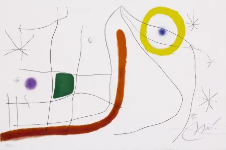 リトグラフ Miró - Untitled