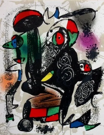 リトグラフ Miró - Untitled