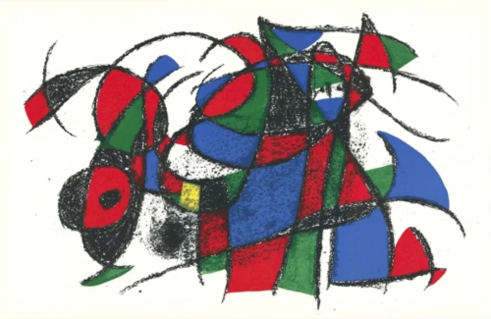 リトグラフ Miró - Untitled