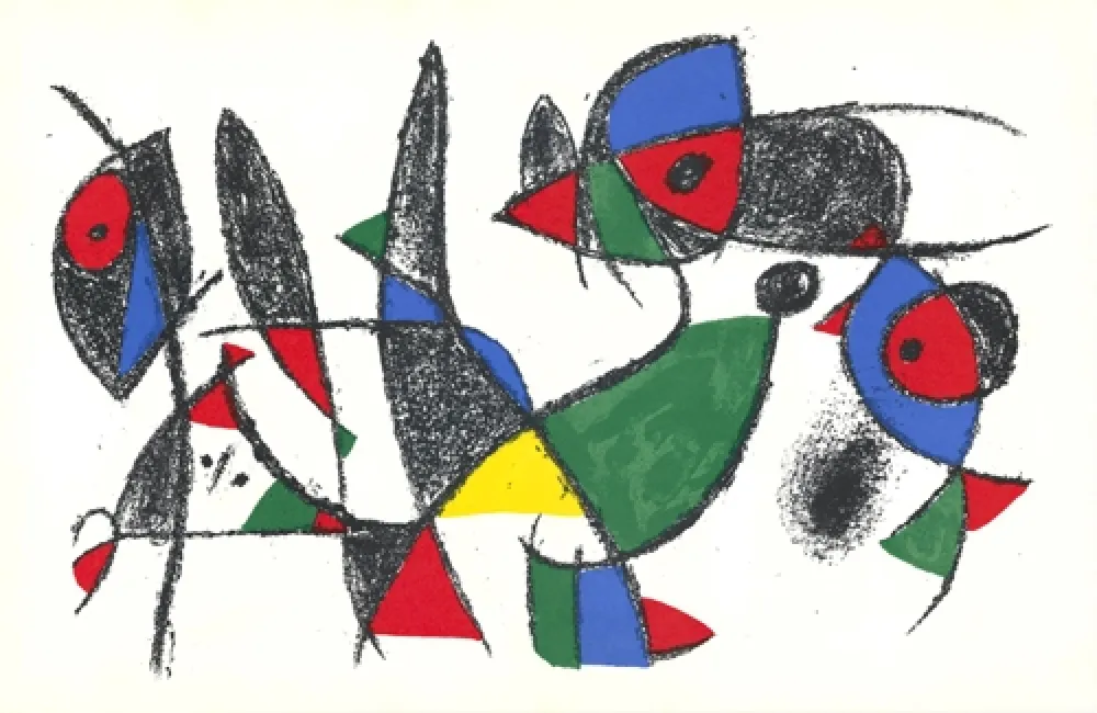 リトグラフ Miró - Untitled