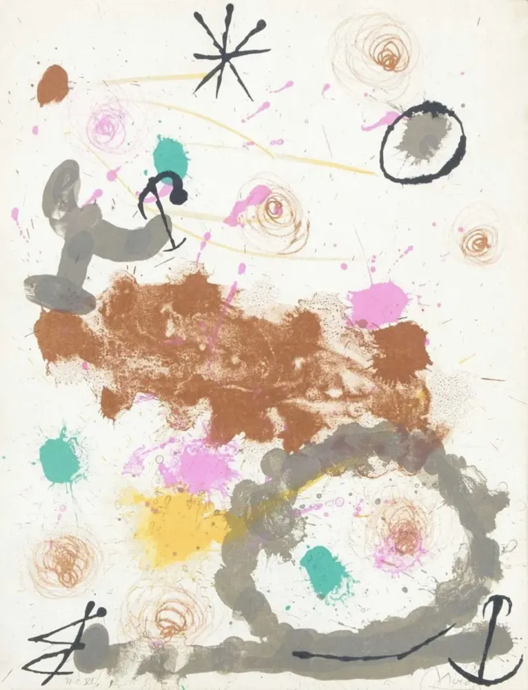 リトグラフ Miró - Untitled (from Quelques Fleurs Pour Des Amis)