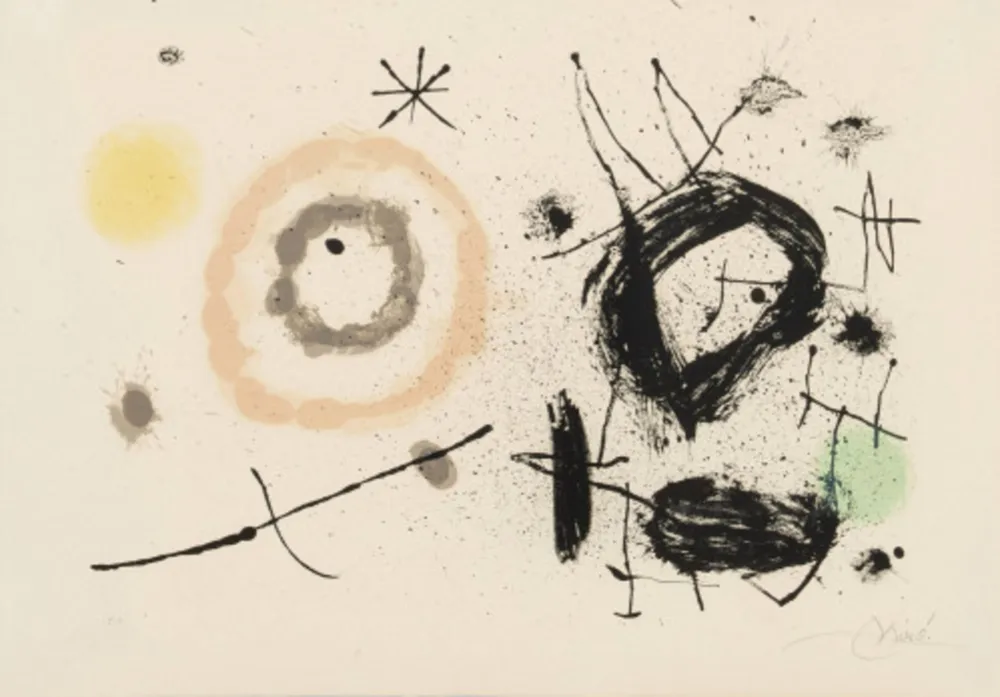 リトグラフ Miró - Untitled (from the Bouquet de rêves pour Neila portfolio)