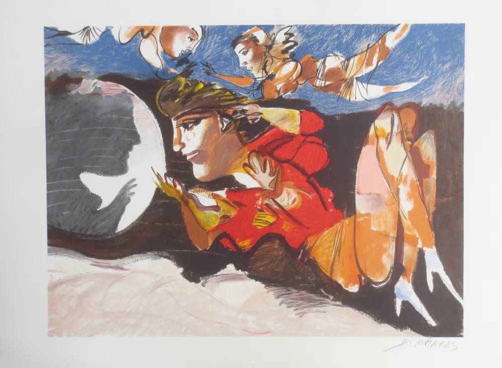 リトグラフ Mitaras - Sans titre