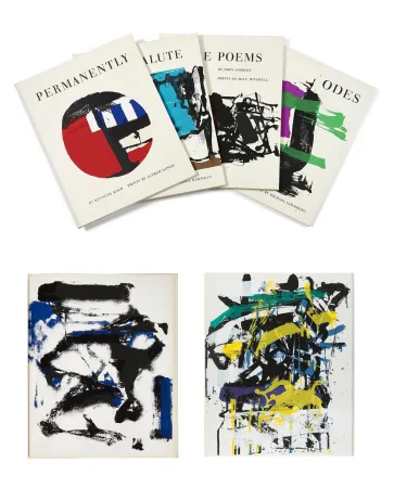挿絵入り本 Mitchell - ASHBERY (John). The Poems. 4 sérigraphies en couleurs de Joan Mitchell (1960)