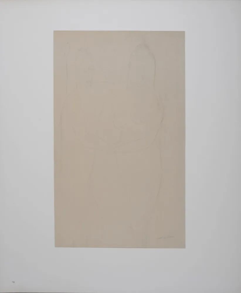 リトグラフ Modigliani - Adam and Eve