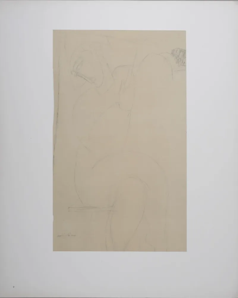 リトグラフ Modigliani - Arlequin