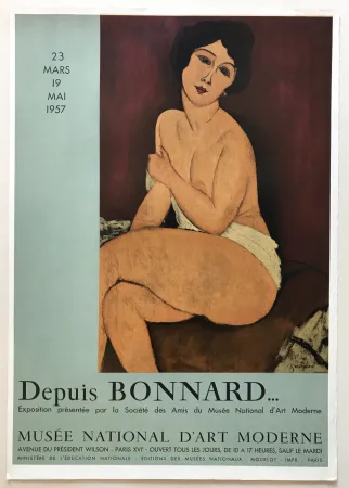リトグラフ Modigliani - Musee National d'Art Moderne