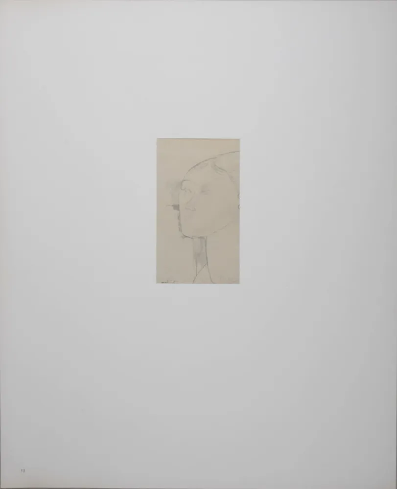 リトグラフ Modigliani - Portrait de Béatrice Hastings