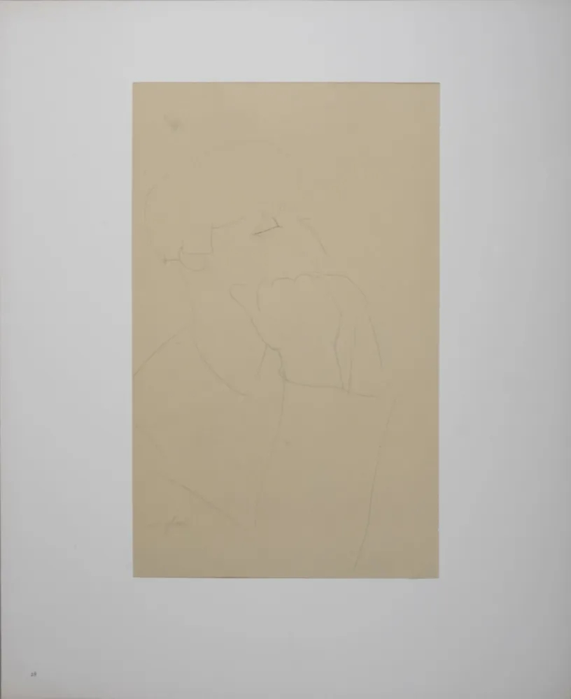 リトグラフ Modigliani - Portrait of Mme Renée Kisling