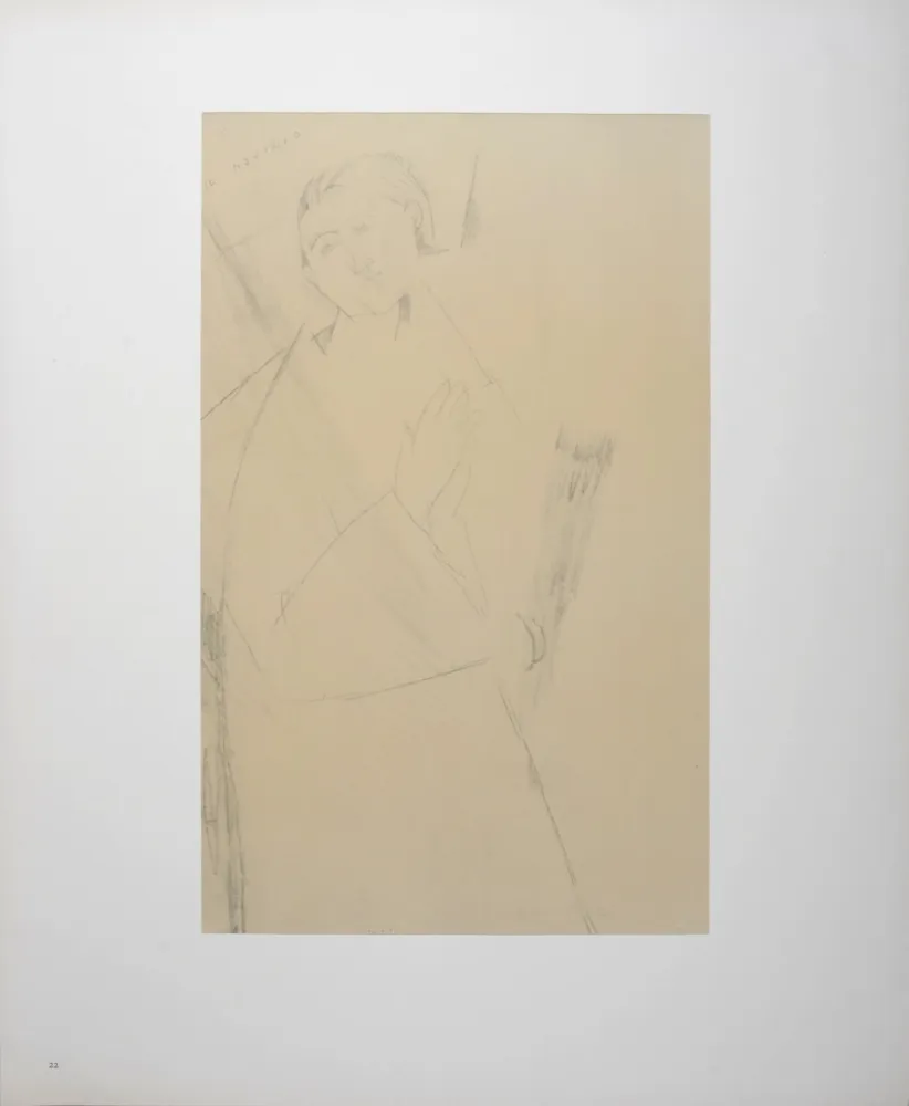 リトグラフ Modigliani - The Novice