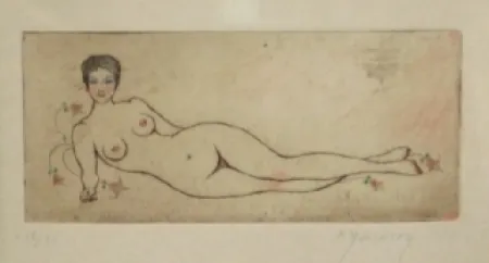 エッチングと　アクチアント Molinier - Nu allongé