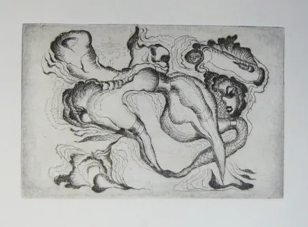 彫版 Molinier - Sans titre noire