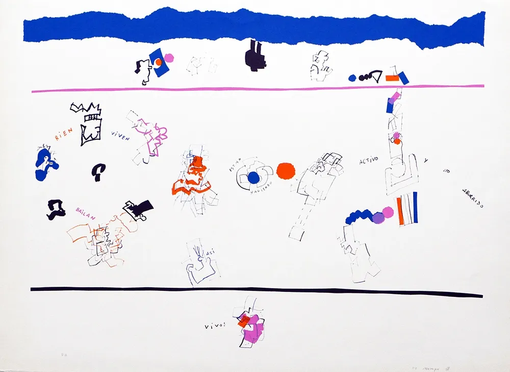 リトグラフ Mompó - Están naciendo